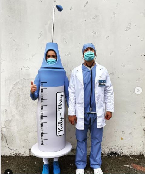 Katy Perry e Orlando Bloom para o Halloween 2021